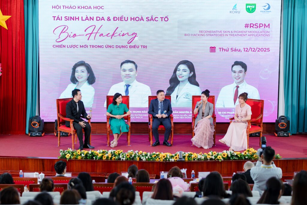 Cùng điểm lại những khoảnh khắc khiến khách mời rung động bởi cả vẻ đẹp tri thức và nhan sắc của TS. BS Trần Nguyên Ánh Tú tại Hội thảo khoa học "Tái sinh làn da & Điều hoà sắc tố: Bio-hacking chiến lược mới trong ứng dụng điều trị" 2 Tái sinh làn da & Điều hoà sắc tố: Bio-hacking chiến lược mới trong ứng dụng điều trị